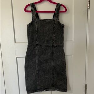 Art Class Black Sheath Dress Sleeveless Square Neck